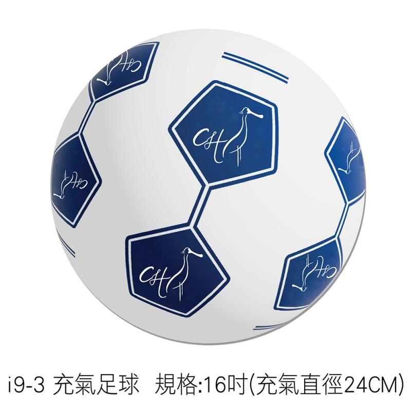 i9-3 充氣足球 規格:16吋(充氣直徑24CM)